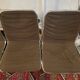Set of 4 vintage 60s 70s chrome and fabric chairs
