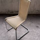 Set of 6 Tecta WK 724 Cantilever Chairs in Metal and Cream Wicker – 1980s
