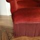 Fauteuil crapaud velours