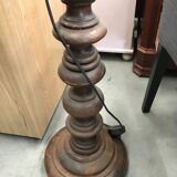 Lampadaire pied bois tourné