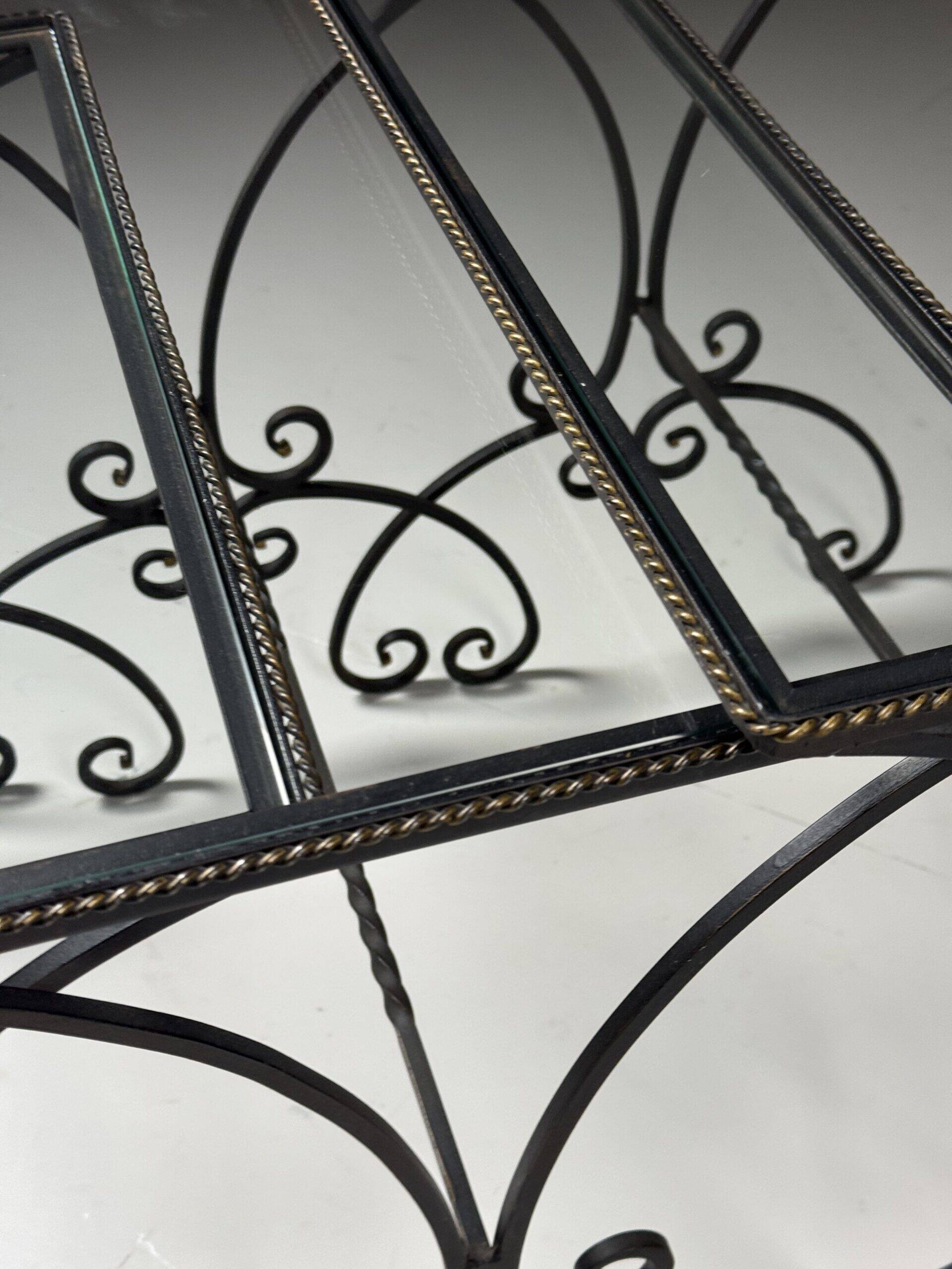 Set of 3 metal nesting tables 20th century