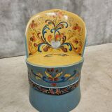 Vintage Norwegian Kubbestol tree trunk chair