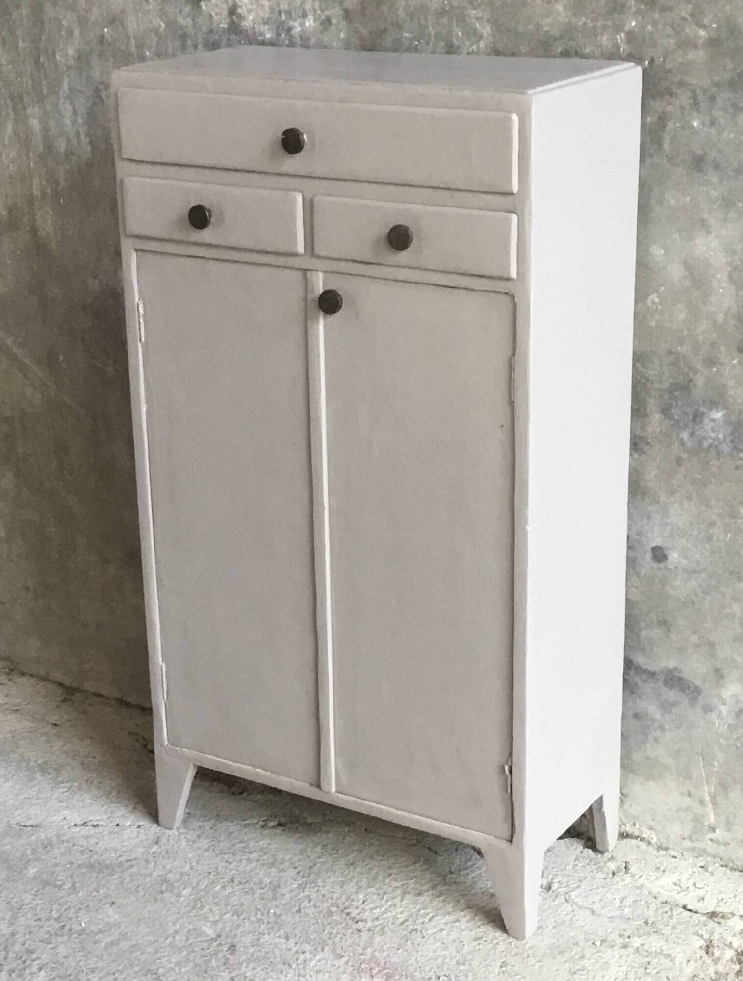 Occasional furniture with drawers and cupboard - vintage mid 20th century