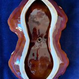 Glazed ceramic pickle dish 50s 60s