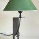 Lampe acier et tissu par madura