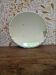 Solid wood letters vintage round beveled mirror