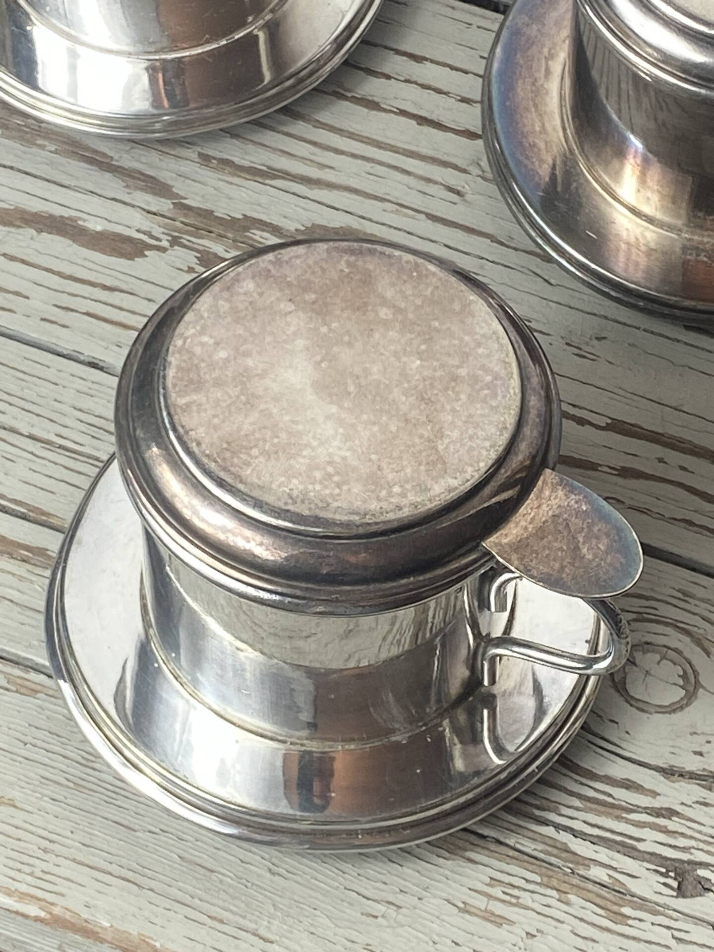 Silver-plated teapots