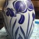 Iris vase, glazed stoneware