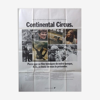 Effiche originale de 1972 Continental circus