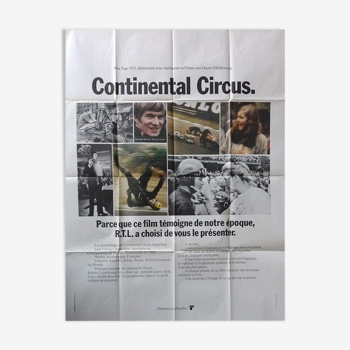 Continental circus original poster of 1972