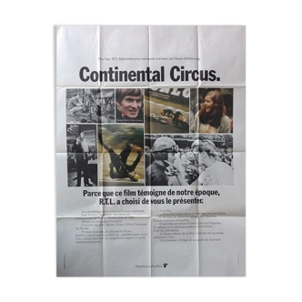 Continental circus original poster of 1972