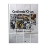 Continental circus original poster of 1972