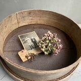 Old large wooden sieve