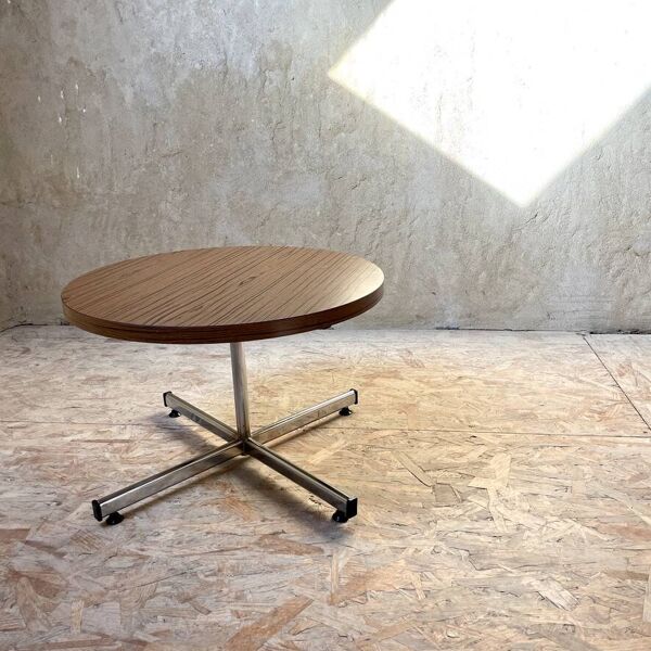 Table basse formica acajou