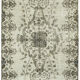 Handmade hi-low pile anatolian 1980s 159 cm x 278 cm grey rug