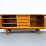 Danish Teak Sideboard with Tambour Doors from CFC Silkeborg, 1970s