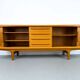 Danish Teak Sideboard with Tambour Doors from CFC Silkeborg, 1970s