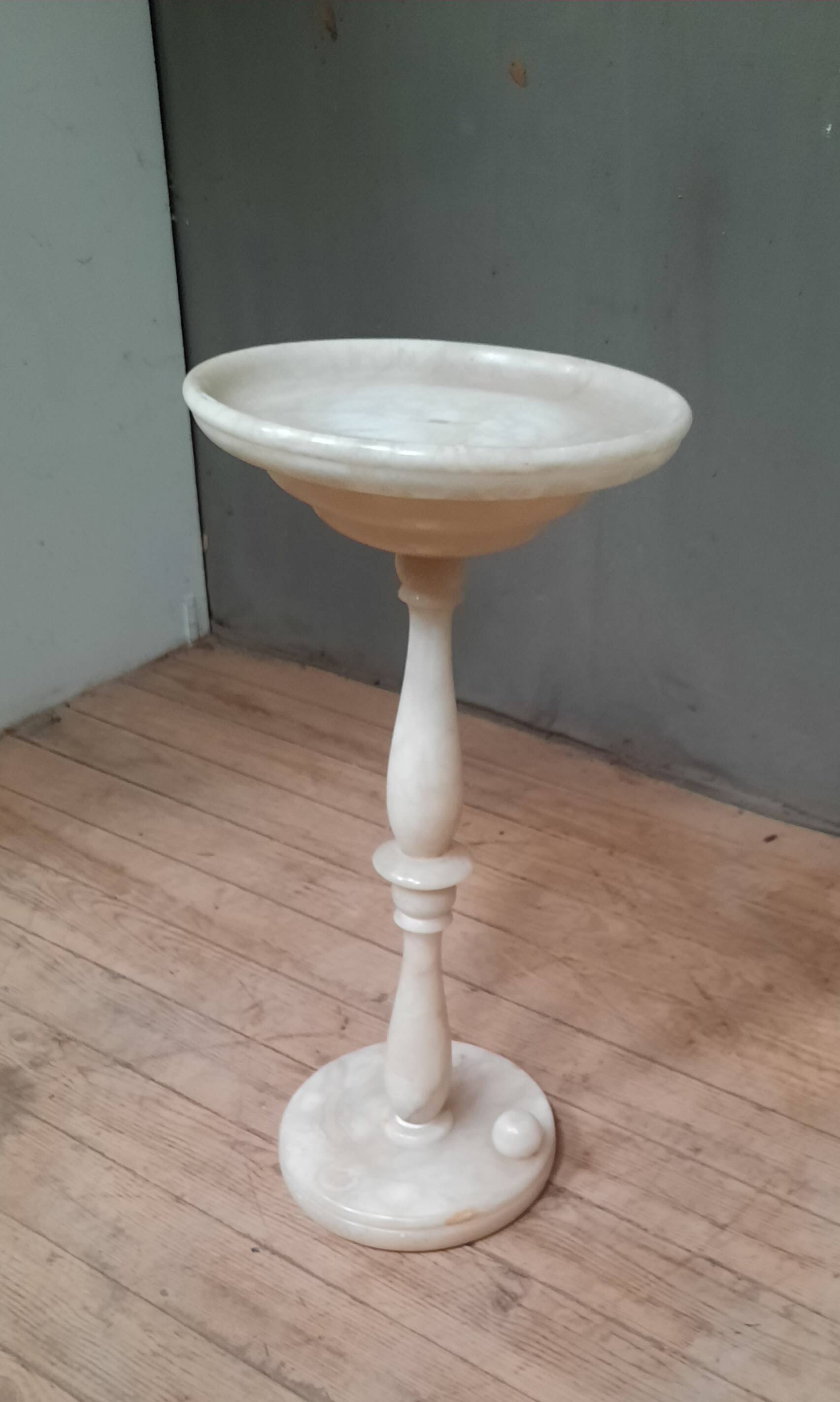 White marble stand