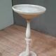 White marble stand