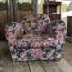 Pair of armchair club tapestry art deco