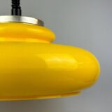 60s 70s ceiling lamp hanging lamp plastic chrome metal space age design