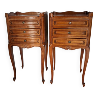 Pair of Louis XV style bedside tables