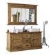 150cm solid pine vanity unit
