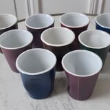 Set of 9 crumpled espresso cups Revol