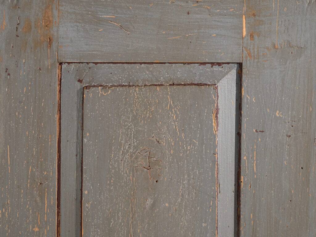 Rustic painted wardrobe in wood, Central Europe, circa 1900–1920