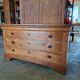 Louis Philippe 19th-century chest of drawers in solid walnut.