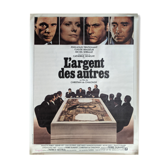 Original movie poster "The money of others" 120x160cm
