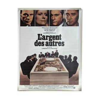 Affiche de cinéma originale "L'argent des autres" 120x160cm