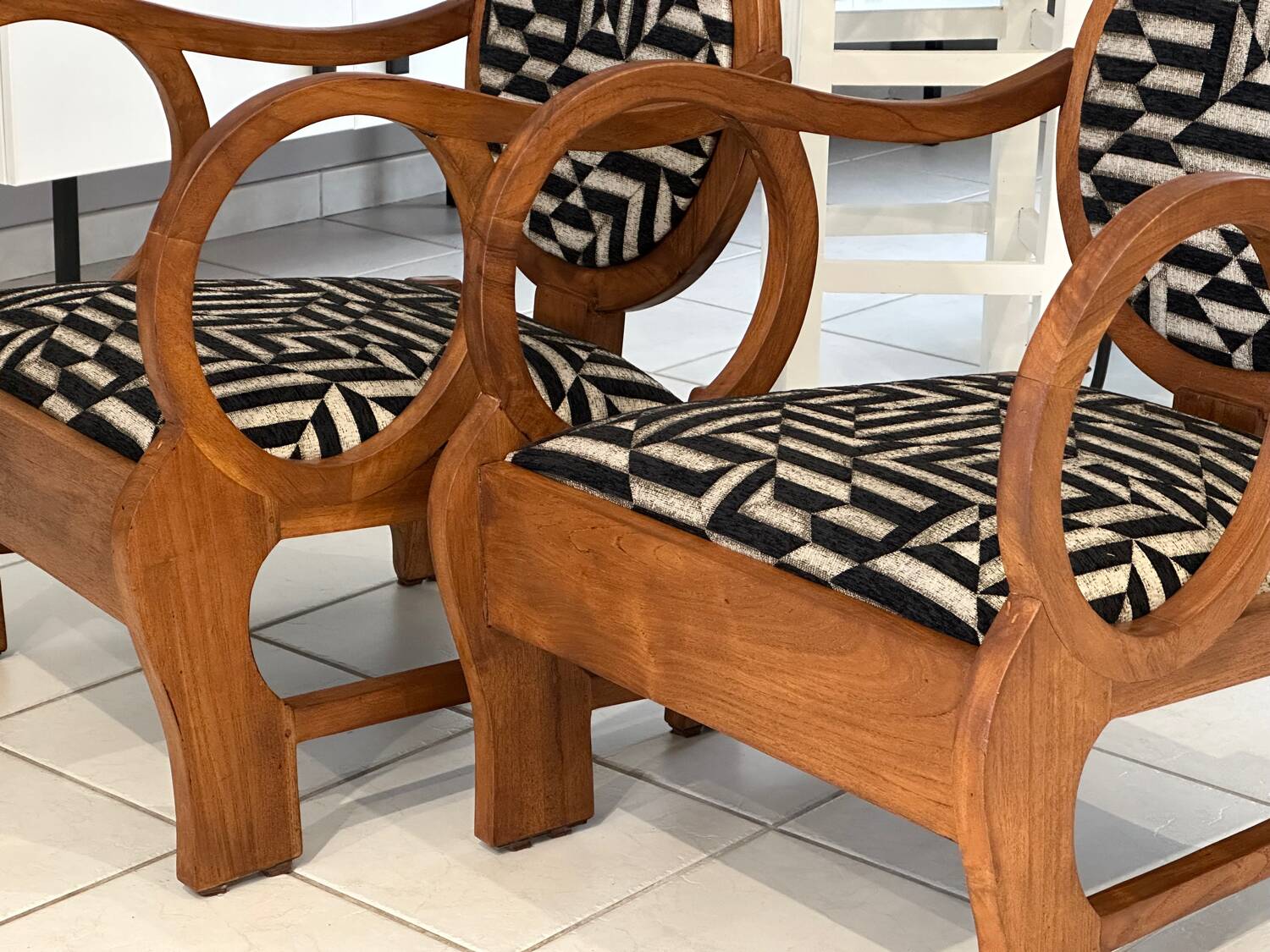 Pair of Art Deco armchairs by Hungarian designer Lajos Kosma, 1930s