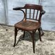 Authentic vintage Baumann turned wood armchair