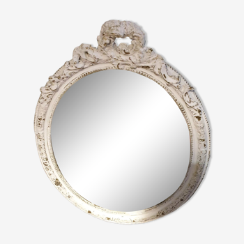 Miroir ovale Louis XVI 56x72cm