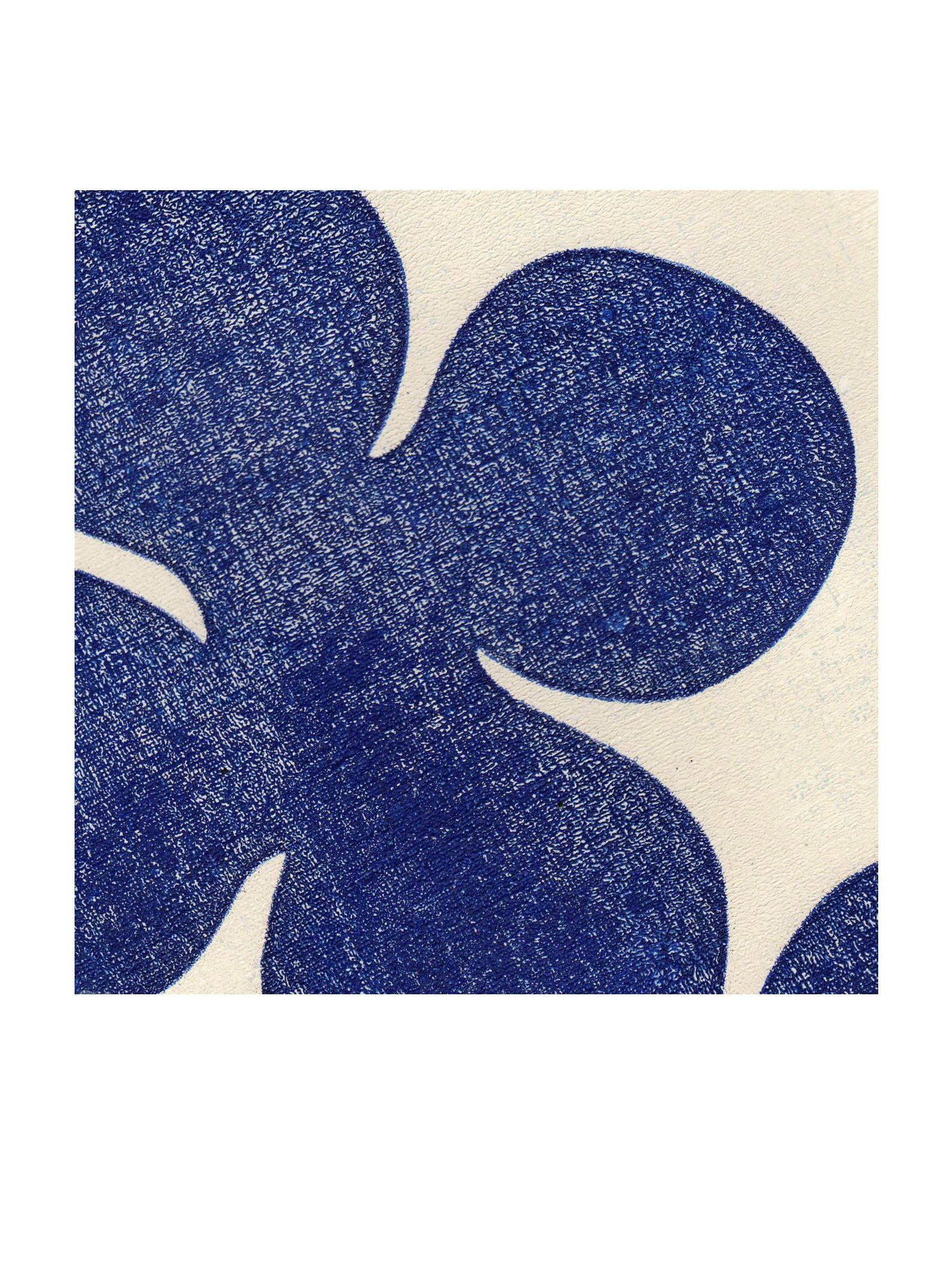 Original painting - LIV - 30x40cm - midnight blue - signed Eawy