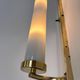 XXL Wall Sconce in Brass and Glass in Bauhaus Style, 1930s - Czechoslovakia