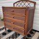 Commode vintage en rotin