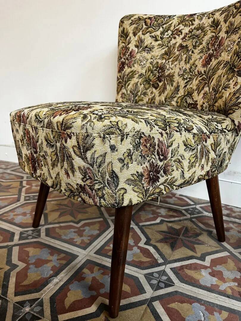 Fauteuil cocktail - tissu fleuri