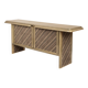 Sideboard in parchment and Missoni fabric by Angelo Mazzola for Salpol, 1980