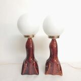 Ceramic seal lamps with white opal crystal balloon
