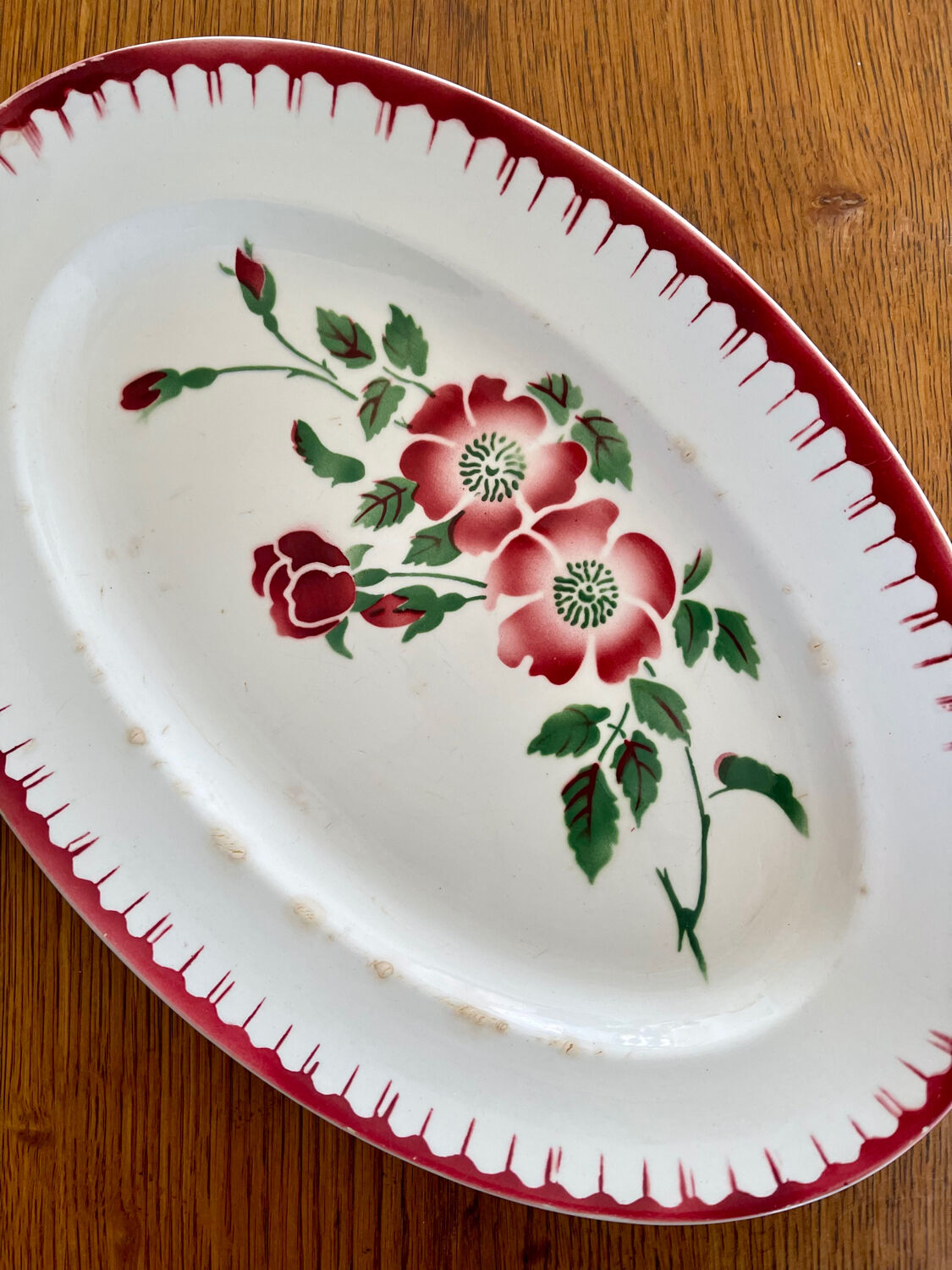Plat ovale Sarreguemines