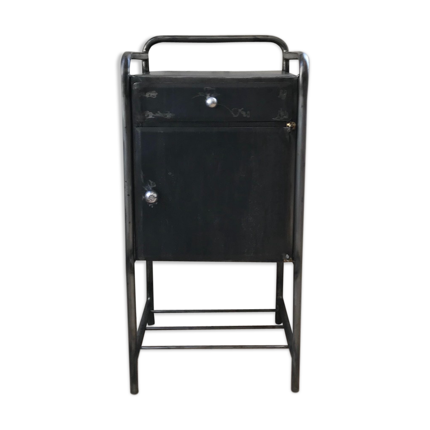 Industrial bedside table