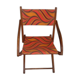 Folding chair wood camping Scandinavian style 1960