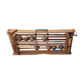 Jeu de croquet vintage rétro années 50