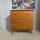 Commode vintage scandinave pieds compas année 60
