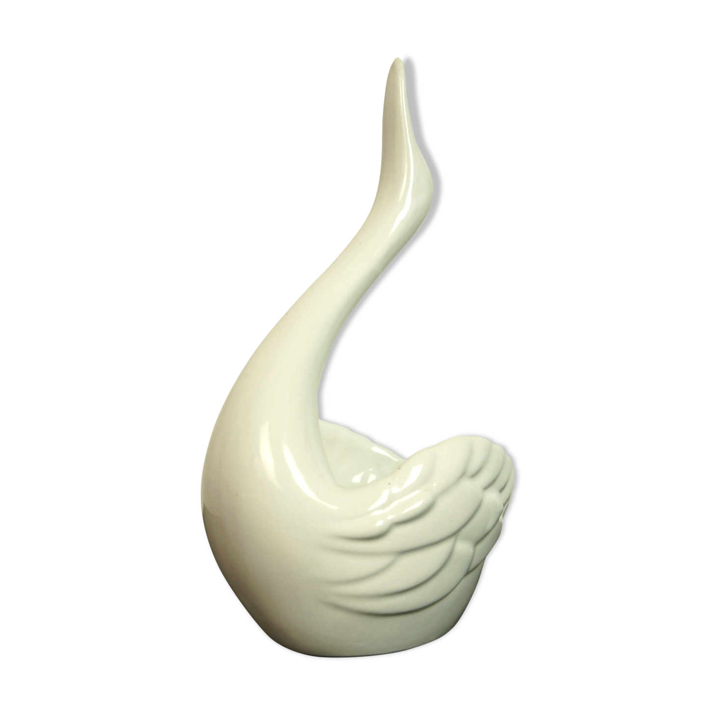 Pot cygne en porcelaine vintage