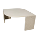 Italian work travertine coffee table, 1970