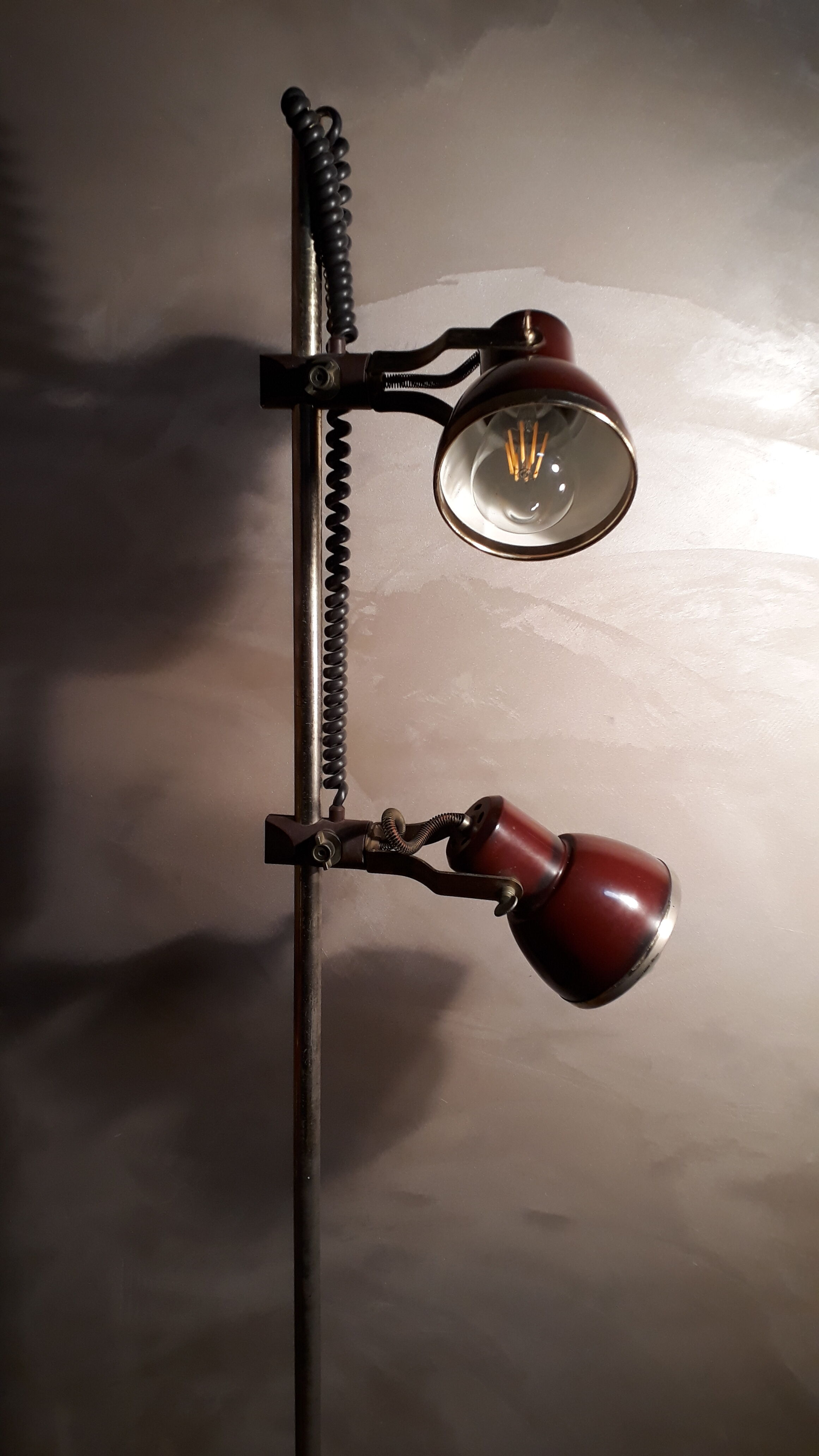 fase red lamppost 1950 2 spots