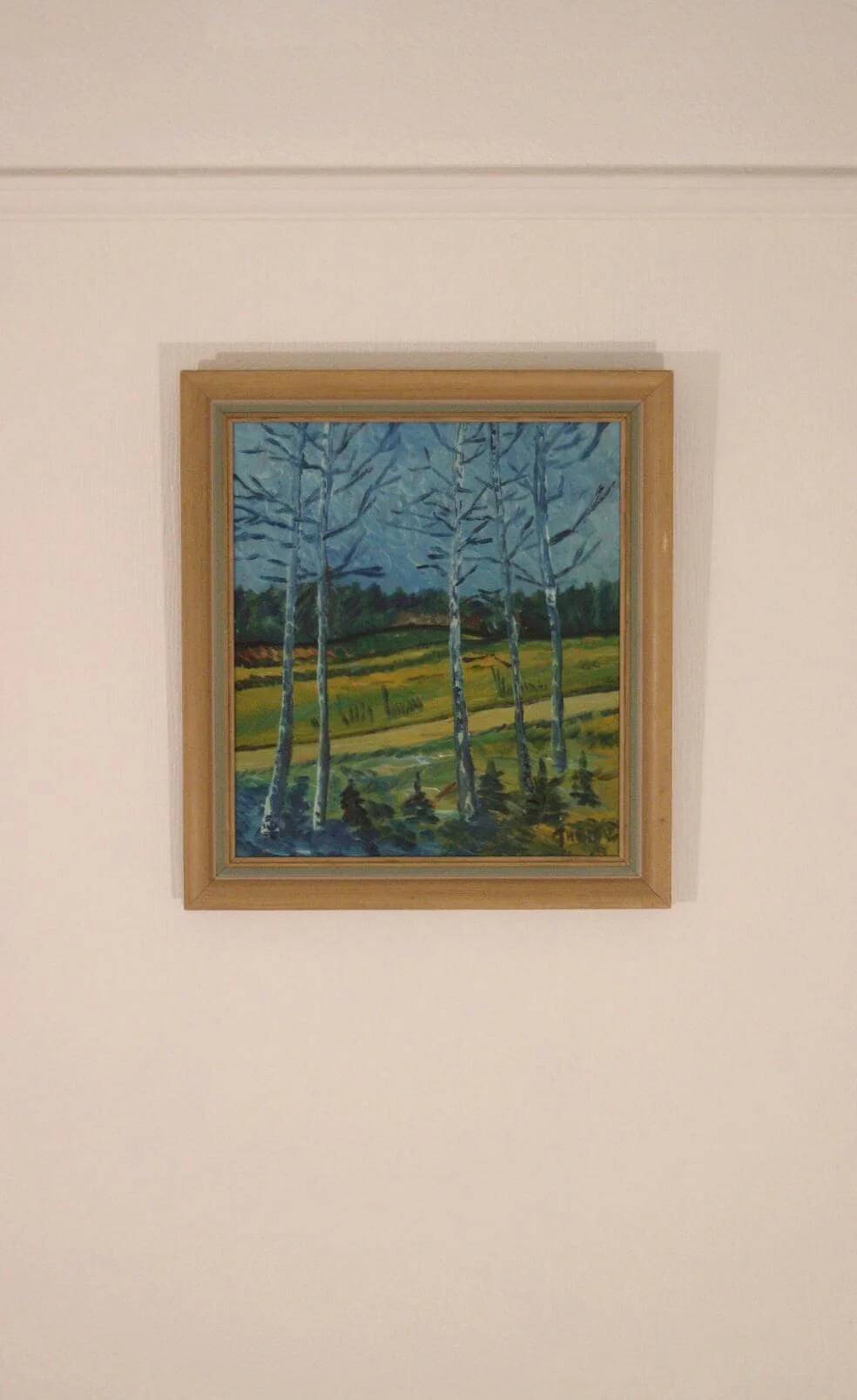 Paysage aux bouleaux par Thorp